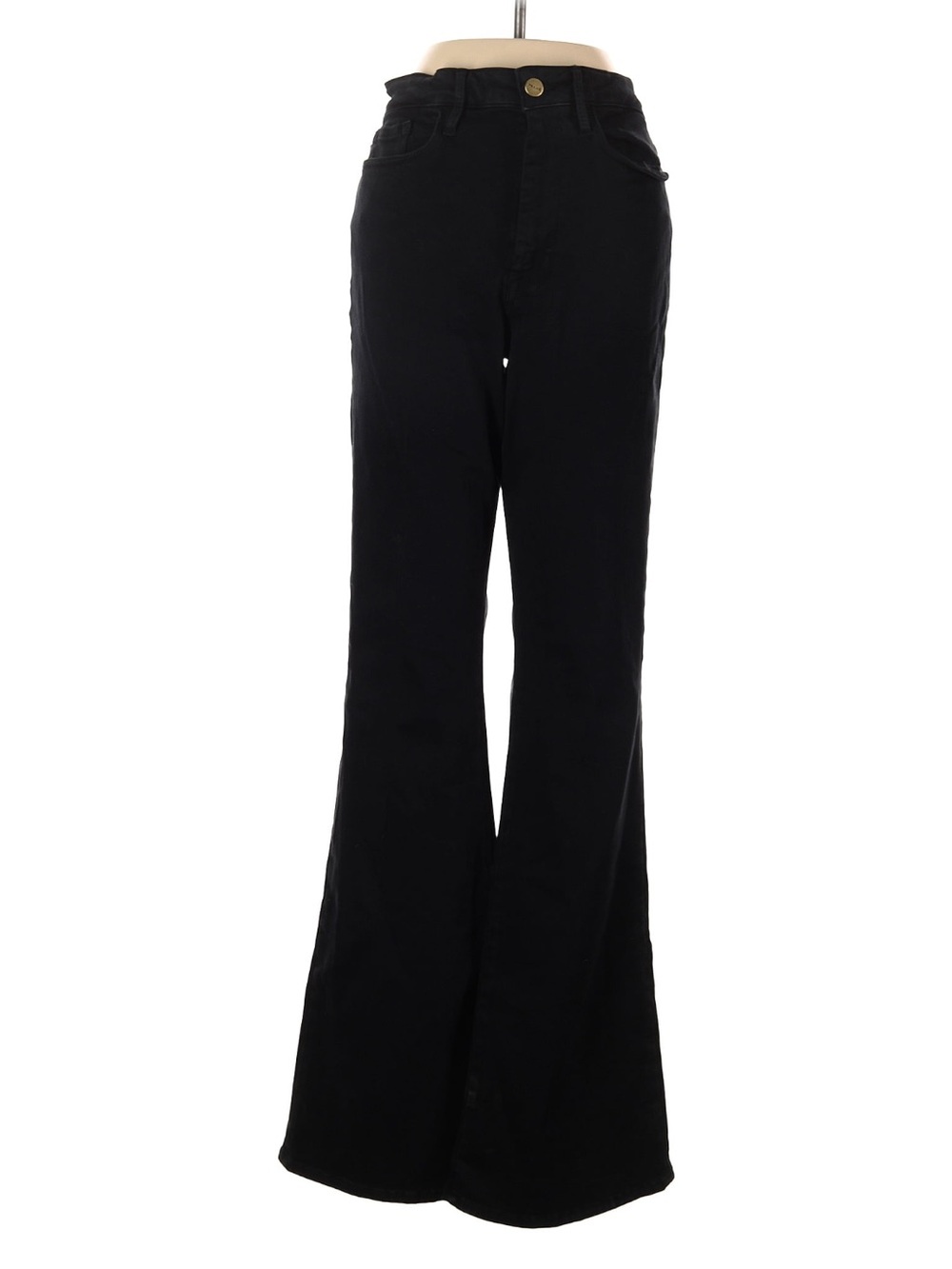 Frame Denim Black Flared Jeans